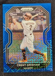 Panini Prizm Trent Grisham RC 2021 Blue Mojo #159 #d/199 Padres - Imagen 1 de 3