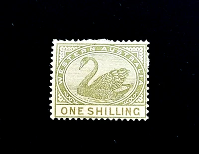 Sello de Australia Occidental - 1890 Cisne Negro Un Chelín Sn 68 MNG r54🔥 Foto 1 de 2
