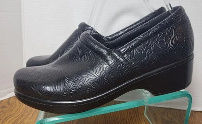 Yuu Bethanee Negro Paisley Tooled Vegano Cómodo Sin Cordones Zueco Zapatos Para Mujer Talla 11W Foto 1 de 4