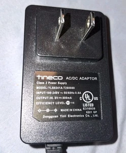 Genuine Tineco 26V AC Adapter For Vacuum Cleaner Model YLS0241A-T260080 - Picture 1 of 2