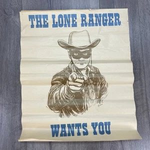 Vintage Original The Lone Ranger Family Restaurant Wants You Promotional Poster - Picture 1 of 13