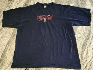 VINTAGE 90S TSI OHIO STATE BUCKEYES SHIRT MENS 2XL XXL BLACK EMBROIDED NCAA VTG - Picture 1 of 7