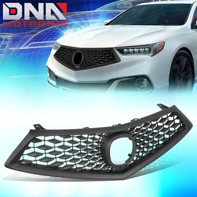 For 2018-2020 Acura TLX Factory Style Matte Black Front Bumper Grille Assembly - Image 1 of 4