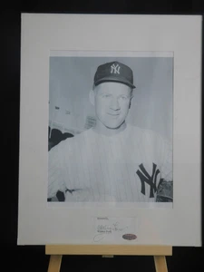 Whitey Ford signierter Schnitt mit Foto gerahmtes Display Steiner COA Yankees HOF Auto - Bild 1 von 2