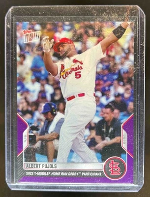 2022 Topps Now Albert Pujols Purple #21/25 Cardinals - Image 1 of 2