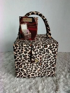 NEU.. VINTAGE . Y2K URBAN SAFARI SCHMINKKOFFER. LEOPARDENMUSTER. Neu mit Etikett - Bild 1 von 11