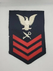 INSIGNIA DE CLASIFICACIÓN DE SERVICIO DE PRIMERA CLASE DE BARCO DE LA SEGUNDA GUERRA MUNDIAL PARA LANA BLUES (FIRMADA LIONA) - Imagen 1 de 3