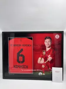 Bayern München Trikot Joshua Kimmich signiert im Rahmen COA Adidas - Bild 1 von 5