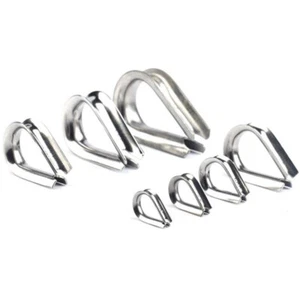 M1.5-M28 Heavy Duty Wire Rope Thimble 304 Stainless Steel Thimbles Standard Duty - Picture 1 of 9