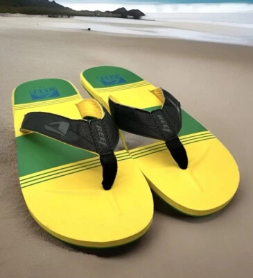 Reef Ht Print Men’s Sandals Color Brazil Sz 13 NEW - Image 1 of 4