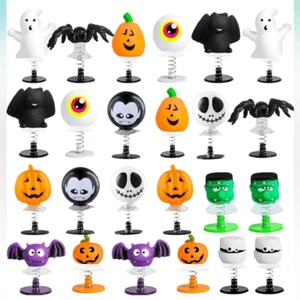 (24) Halloween Jumping Popper Spring Toys Party Favors, Goodie Bag Stuffers - Picture 1 of 8