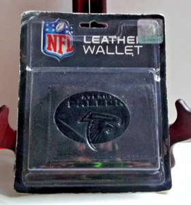 NUEVO - NFL - ATLANTA FALCONS - CARTERA DE CUERO NEGRO TRIPLE PLIEGUE - RICO INDUSTRIES, I - Imagen 1 de 4