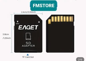 ADATTATORE CONVERTITORE LETTORE micro SD a SD Lettore scheda MicroSD non inclusa - Foto 1 di 4
