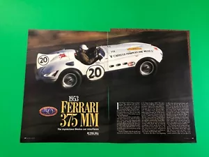 1953 1997 FERRARI 375 MM ORIGINAL VINTAGE PRINT AD ROAD TEST 7 PAGE - Bild 1 von 4