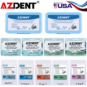 AZDENT Tubi orali ortodontici dentali 1°/2° molare rosso/MBT 022 Bondable USA - Foto 1 di 36
