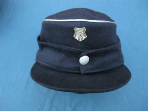 Alte Feuerwehr Arbeitsmütze, Oberbrandm. und höher Berufsfeuerwehr Hannover 1956 - Bild 1 von 4