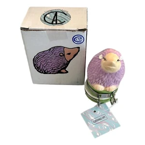 Contained Art Porcelain Storage/Stash Jar HEDGEHOG 50mL Airtight NIB Oddity - Picture 1 of 12