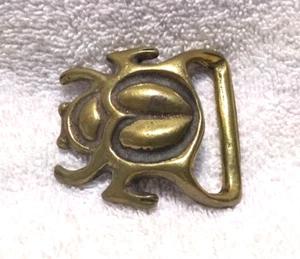 Scarab Beetle Egyptian Solid Brass 70s Vintage Belt Buckle 1970s Hippie Great - Picture 1 of 8