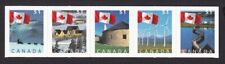 CANADIAN FLAG OVER... = Lower Strip of 5 from booklet Canada 2005 #2139avi MNH