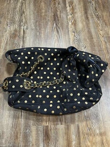 Vintage Y2k Juicy Couture Sheep Leather Purse. Polka Dots and Gold Chain. - Bild 1 von 12