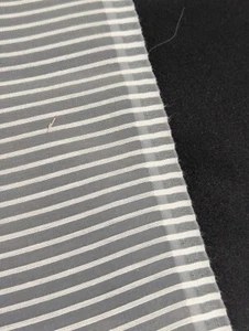 Transparenter gestreifter weißer Stoff - 1 Yard x 60" - Bild 1 von 7