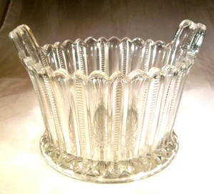 BRYCE HIGBEE GLASS CO. PARIS CRYSTAL 6-1/4" DIAMETER ICE BOWL or TUB CIRCA 1880! - Picture 1 of 4