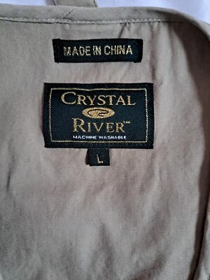 Crystal River Fly Fishing Vest Camping Photography Vest Hunting Size L - Image 1 of 4