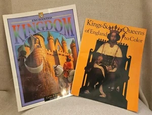 Verzaubertes Königreich & Könige & Königinnen von England Malbücher 2 Stück 1998/1996 - Bild 1 von 17