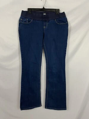 Old Navy Womens Maternity Size 8 Blue Low-Rise Bootcut Stretch Denim Jeans - Image 1 of 4