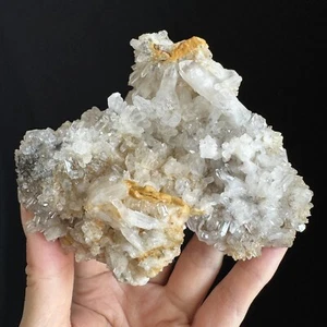 11.5cm-405grams Sparkling Clear Quartz Crystal Cluster, Healing, China #22 - Picture 1 of 10