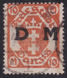 Danzig 10 Mk. Mi.Nr. 31 X gestempelt geprüft BPP Infla Mi.Wert 350 € (1484) - Bild 1 von 2