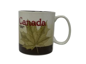 Starbucks CANADA 16 oz Coffee Mug. 2011. Brown & White. Maple Leaf - Picture 1 of 6