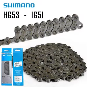 116 Links 7/8/9 Speed Bicycle Chain Mountain Bike MTB Deore Chain HG53-51 + Tool - Picture 1 of 28