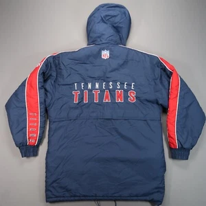 Tennessee Titans Jacket Mens Medium Blue Puma Quilted Full Zip Lined Insulated - Picture 1 of 16