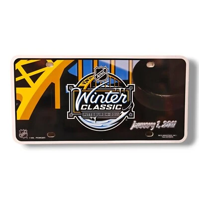 Pittsburgh Penguins 2011 Winter Classic License Plate Rico New  - Image 1 of 3