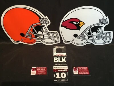 Arizona Cardinals vs Cleveland Browns 12/15 Black BLK Lot Parking Pass Tickets - Image 1 of 4