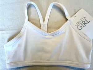 Athleta Girl All Day Bra 2.0 Sports Bra White XS / 6 New with Tags - Picture 1 of 5