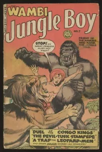 2 VINTAGE WAMBI JUNGLE JUNGE TIERFREUND COMICS #7 #12 AFRIKANISCHE SAFARI - Bild 1 von 4