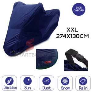 Universal Motorradabdeckung Anti Hitze Anti-UV Regen Feuchtigkeit 300D XXL - Bild 1 von 10