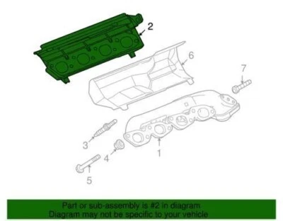 Genuine Jaguar Manifold Gasket AJ810024 S Type Super XF XJ8 XJR XK XK8 XKR Vande - Image 1 of 2