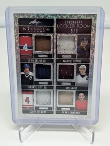 2023 Leaf In the Game Legendary Locker Room 5/9 Beliveau Sakic Dionne & 3 More - Picture 1 of 2