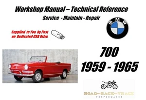 BMW 700 Service Repair Workshop Service Manual USB 1959 - 1965 - Picture 1 of 11