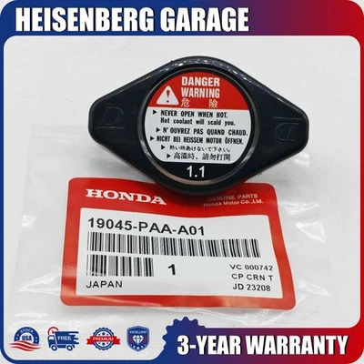 Genuine Cooling Radiator Cap #19045-PAA-A01 For Honda Odyssey Pilot Acura MDX RL - Image 1 of 4