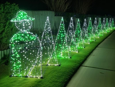 Festive Frames 3/4 Size Christmas Sculpture Lighting Display Framework Kit - Image 1 of 4