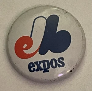 VTG Montreal Expos MLB Baseball Pin Button Pinback W/ Early Retired Logo 7/8" - Picture 1 of 3