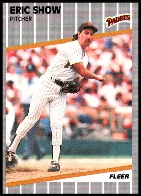 1989 Eric Show Fleer Baseball #317 San Diego Padres - Image 1 of 2
