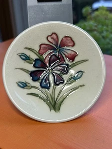 Moorcroft Keramik Frühling Blumen Pin Schale 3,5" breit ausgezeichnet mit Rissen - Bild 1 von 6