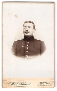 Photo F. Wilh. Schmidt, Metz, St. Medardenstrasse 10, Porträt eines des soldats - Picture 1 of 2