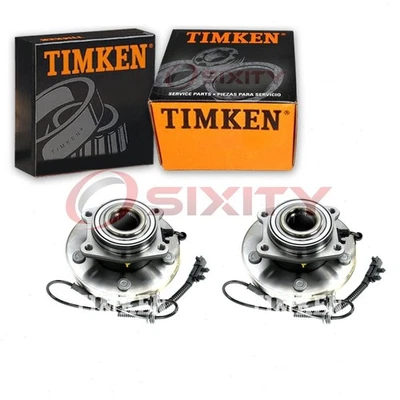 Conjunto de buje de cojinete de rueda delantera Timken de 2 piezas para Chrysler Town & pn 2008-2016 Foto 1 de 4