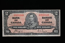 1937 Canada. ($2) Two Dollars. Series Z/B. Coyne-Towers.